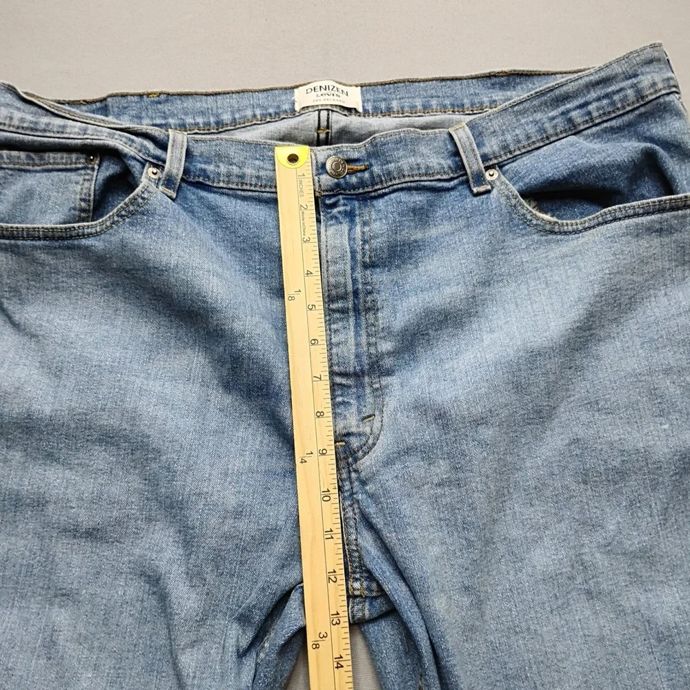 Denizen from Levi's 285 Relaxed Fit Jeans Mens 42x30 Light Wash Blue Denim